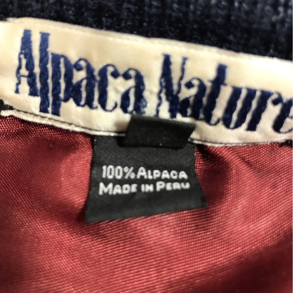 Alpaca Nature Purple Alpaca Wool Fully Lined Front Zip Sweater Jacket Size L - Picture 14 of 16